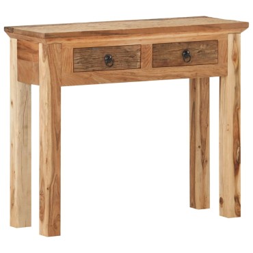 vidaXL Κονσόλα 90,5x30x75cm Μασίφ Ξύλο Ακακίας και Ανακυκλωμένο Ξύλο 1 τεμ.