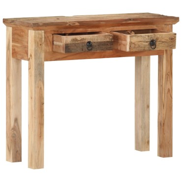 vidaXL Κονσόλα 90,5x30x75cm Μασίφ Ξύλο Ακακίας και Ανακυκλωμένο Ξύλο 1 τεμ.