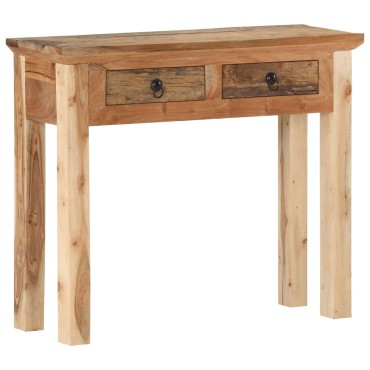 vidaXL Κονσόλα 90,5x30x75cm Μασίφ Ξύλο Ακακίας και Ανακυκλωμένο Ξύλο 1 τεμ.