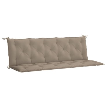 vidaXL Μαξιλάρι Πάγκου Κήπου Taupe 180x(50+50)x7cm Ύφασμα Oxford