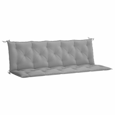 vidaXL Μαξιλάρι Πάγκου Κήπου Γκρι 180x(50+50)x7cm Ύφασμα Oxford