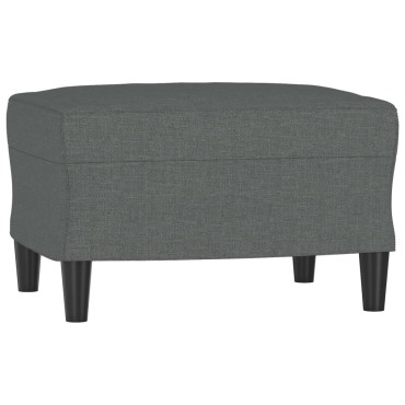 vidaXL Υποπόδιο Σκούρο Γκρι 60x50x41cm Υφασμάτινο 1 τεμ.