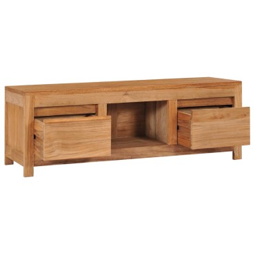 vidaXL Έπιπλο Τηλεόρασης 100x30x35cm από Μασίφ Ξύλο Teak
