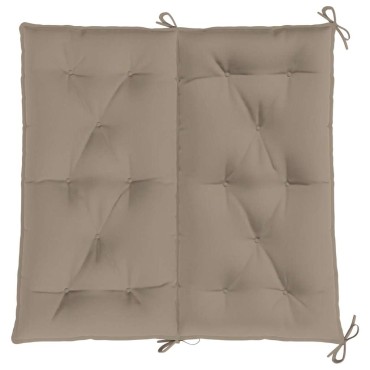vidaXL Μαξιλάρι Πάγκου Κήπου Taupe 100x(50+50)x7cm Ύφασμα Oxford