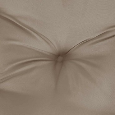 vidaXL Μαξιλάρι Πάγκου Κήπου Taupe 100x(50+50)x7cm Ύφασμα Oxford