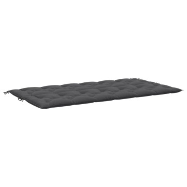 vidaXL Μαξιλάρι Πάγκου Κήπου Ανθρακί 200x(50+50)x7cm Ύφασμα Oxford