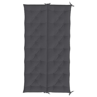 vidaXL Μαξιλάρι Πάγκου Κήπου Ανθρακί 200x(50+50)x7cm Ύφασμα Oxford