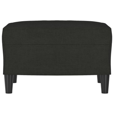 vidaXL Υποπόδιο Μαύρο 60x50x41cm Υφασμάτινο 1 τεμ.