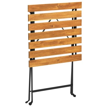 vidaXL Τραπέζι Bistro 55x54x71cm από Μασίφ Ξύλο Ακακίας 1 τεμ.