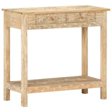vidaXL Τραπέζι Κονσόλα 80x35x74cm από Μασίφ Ξύλο Μάνγκο 1 τεμ.