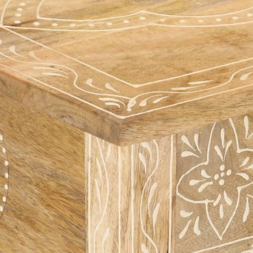 vidaXL Τραπέζι Κονσόλα 80x35x74cm από Μασίφ Ξύλο Μάνγκο 1 τεμ.