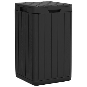 vidaXL Κάδος Απορριμμάτων Εξ. Χώρου Ανθρακί 38x38x65 εκ. Πολυπρ/λένιο