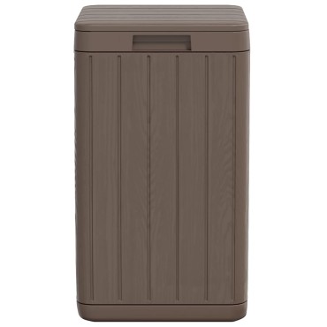 vidaXL Κάδος Απορριμμάτων Εξωτερ. Χώρου Καφέ 38x38x65 εκ. Πολυπρ/λένιο