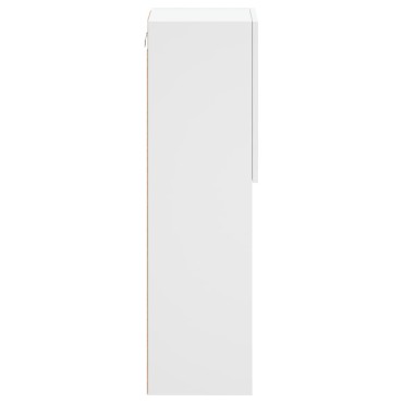 vidaXL Έπιπλα Τηλεόρασης με LED 2 τεμ. Λευκά 30,5x30x102cm