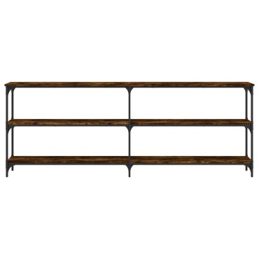 vidaXL Τραπέζι Κονσόλα Καπνιστή Δρυς 200x29x75cm Επεξεργασμένο Ξύλο 1 τεμ.
