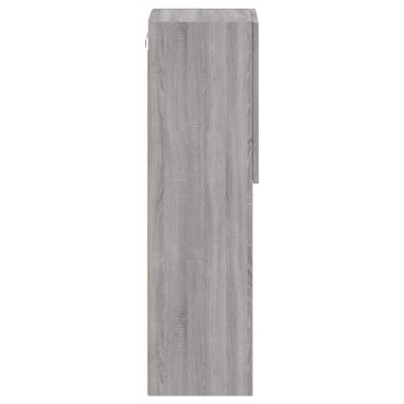 vidaXL Έπιπλα Τηλεόρασης με LED 2 τεμ. Γκρι Sonoma 30,5x30x102cm