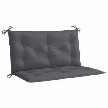 vidaXL Μαξιλάρι Πάγκου Κήπου Ανθρακί 100x(50+50)x7cm Ύφασμα Oxford