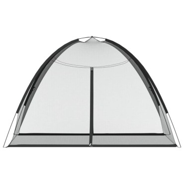 vidaXL Κουνουπιέρα Mongolia με Πόρτες 200Δίχτυ Μαύρη 200x120x130εκ.
