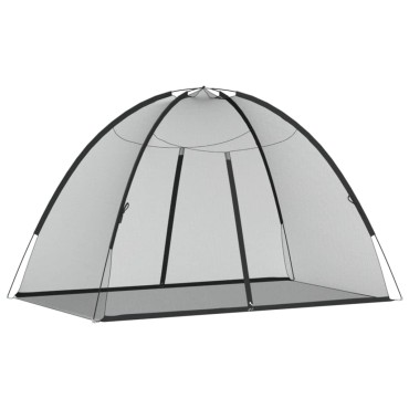 vidaXL Κουνουπιέρα Mongolia με Πόρτες 200Δίχτυ Μαύρη 200x120x130εκ.
