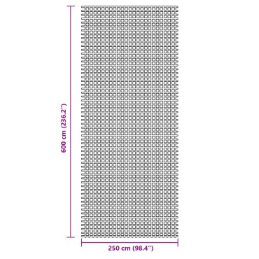 vidaXL Χαλί Σκηνής Ανθρακί 6x2,5 μ.
