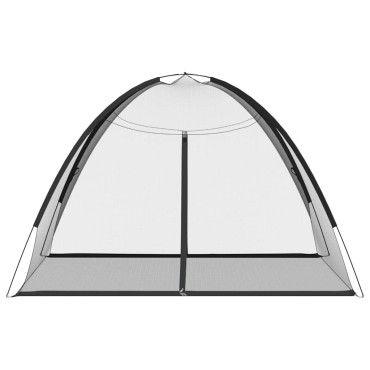 vidaXL Κουνουπιέρα Mongolia με Πόρτες 200Δίχτυ Μαύρη 200x200x135 εκ.