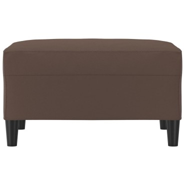 vidaXL Υποπόδιο Καφέ 70x55x41cm από Συνθετικό Δέρμα 1 τεμ.