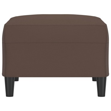vidaXL Υποπόδιο Καφέ 70x55x41cm από Συνθετικό Δέρμα 1 τεμ.