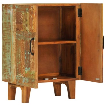 vidaXL Ντουλάπι με Χειροποίητο Σκάλισμα 55x30x75cm Μασίφ Ανακυκλ. Ξύλο