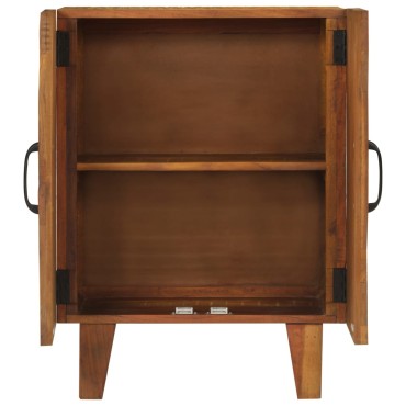 vidaXL Ντουλάπι με Χειροποίητο Σκάλισμα 55x30x75cm Μασίφ Ανακυκλ. Ξύλο