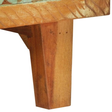 vidaXL Ντουλάπι με Χειροποίητο Σκάλισμα 55x30x75cm Μασίφ Ανακυκλ. Ξύλο