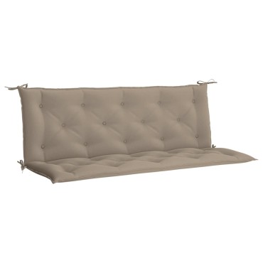 vidaXL Μαξιλάρι Πάγκου Κήπου Taupe 150x(50+50)x7cm Ύφασμα Oxford