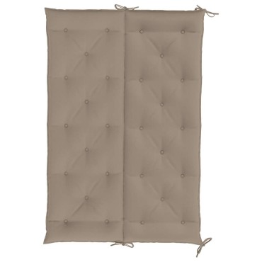 vidaXL Μαξιλάρι Πάγκου Κήπου Taupe 150x(50+50)x7cm Ύφασμα Oxford
