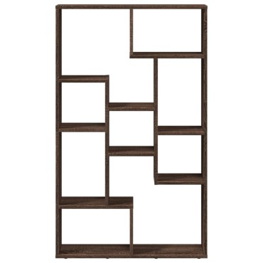 vidaXL Βιβλιοθήκη Καφέ Δρυς 72x20x120cm από Επεξεργασμένο Ξύλο 1 τεμ.