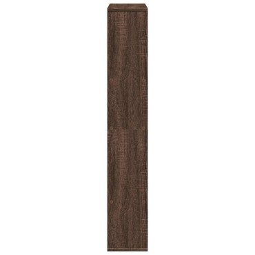vidaXL Βιβλιοθήκη Καφέ Δρυς 72x20x120cm από Επεξεργασμένο Ξύλο 1 τεμ.