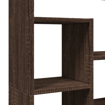 vidaXL Βιβλιοθήκη Καφέ Δρυς 72x20x120cm από Επεξεργασμένο Ξύλο 1 τεμ.