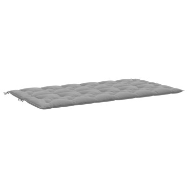 vidaXL Μαξιλάρι Πάγκου Κήπου Γκρι 200x(50+50)x7cm Ύφασμα Oxford