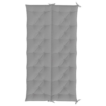 vidaXL Μαξιλάρι Πάγκου Κήπου Γκρι 200x(50+50)x7cm Ύφασμα Oxford