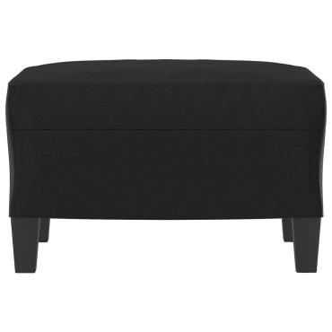vidaXL Υποπόδιο Μαύρο 60x50x41cm από Συνθετικό Δέρμα 1 τεμ.