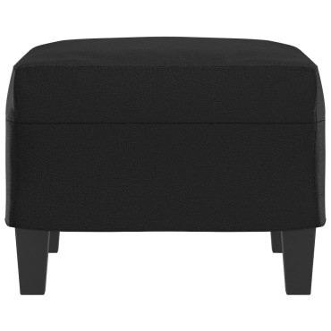 vidaXL Υποπόδιο Μαύρο 60x50x41cm από Συνθετικό Δέρμα 1 τεμ.