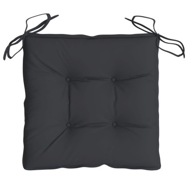 vidaXL Μαξιλάρια Καρέκλας Κήπου 4 τεμ. Μαύρα 50x50x7cm Oxford Ύφασμα