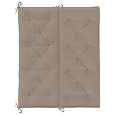 vidaXL Μαξιλάρι Πάγκου Κήπου Taupe 120x(50+50)x7cm Ύφασμα Oxford