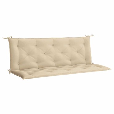 vidaXL Μαξιλάρι Πάγκου Κήπου Μπεζ 150x(50+50)x7cm Ύφασμα Oxford