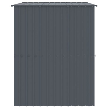 vidaXL Σπιτάκι Σκύλου με Οροφή Ανθρακί 214x153x181 εκ. Γαλβαν. Χάλυβας