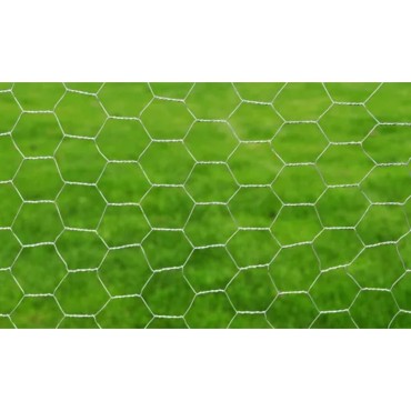 vidaXL Συρματόπλεγμα Εξάγωνο Ασημί 25x0,5 μ. από Γαλβανισμένο Χάλυβα