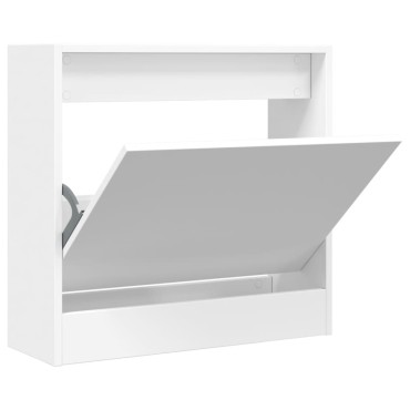 vidaXL Παπουτσοθήκη Λευκή 60x21x57cm από Επεξεργασμένο Ξύλο