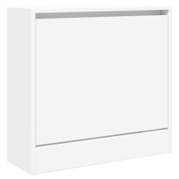 vidaXL Παπουτσοθήκη Λευκή 60x21x57cm από Επεξεργασμένο Ξύλο