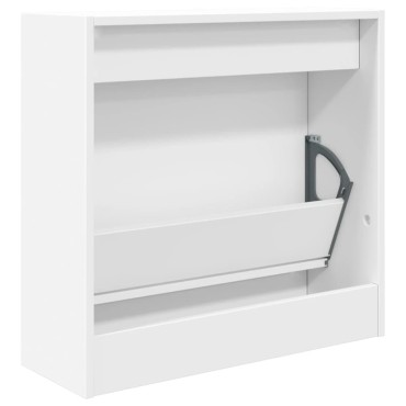 vidaXL Παπουτσοθήκη Λευκή 60x21x57cm από Επεξεργασμένο Ξύλο
