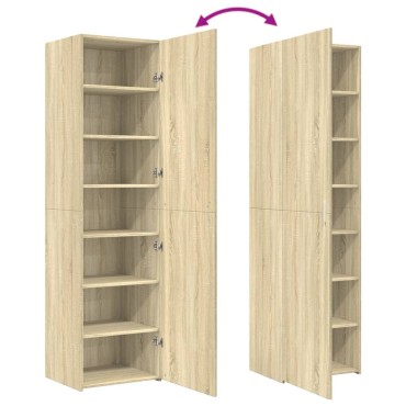 vidaXL Ντουλάπι Sonoma Δρυς 50x42,5x185cm από Επεξεργασμένο Ξύλο 1 τεμ.