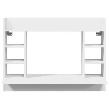 vidaXL Γραφείο Τοίχου Λευκό 105x48x75cm από Επεξεργασμένο Ξύλο 1 τεμ.