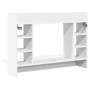vidaXL Γραφείο Τοίχου Λευκό 105x48x75cm από Επεξεργασμένο Ξύλο 1 τεμ.